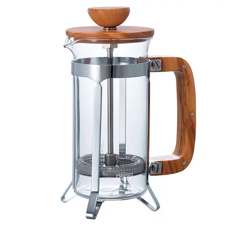 Cafetière à piston en bois d'olivier Hario